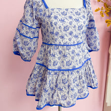 Cargar imagen en el visor de la galería, Blusa Celeste